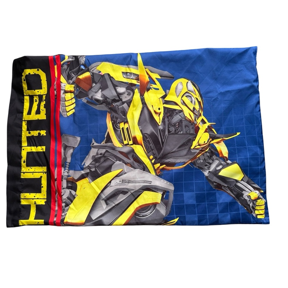 Transformers Bumblebee & Red Robot‎ Pillowcase 100% Polyester 2 Sided